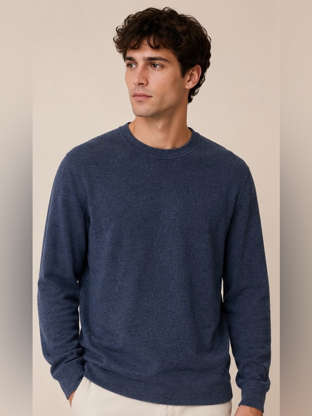 GAP Classic Fit Blue Crewneck Sweater Men's Large
